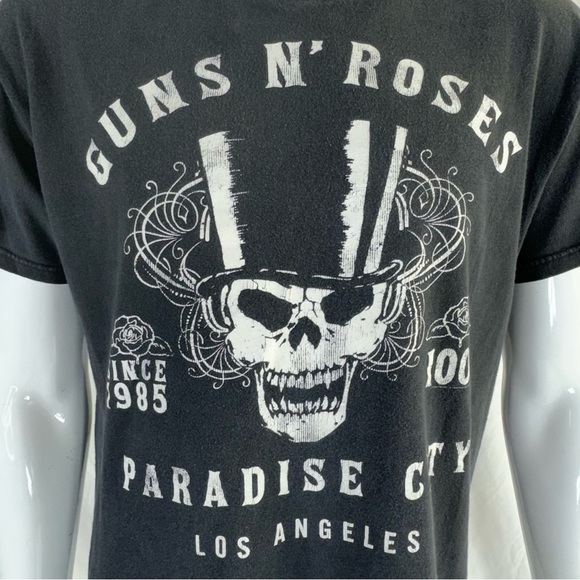 Bravado Men’s Worn Condition Black Guns N’ Roses Paradise City Tee - Picture 2 of 6